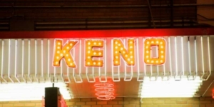 a neon sign with a word keno a neon sign with a word keno