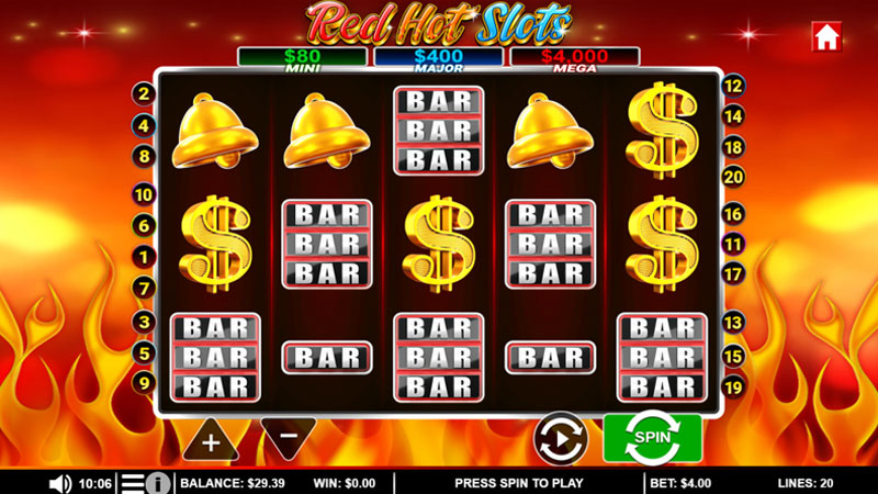 red hot slots screenshot Red Hot Slots gameplay