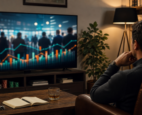 prediction market volume editorial illustration
