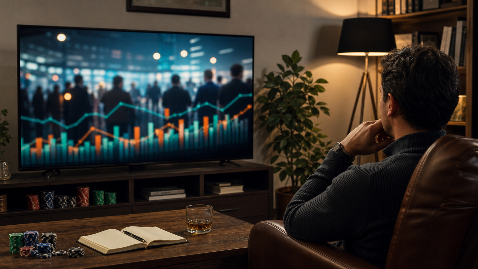 prediction market volume editorial illustration