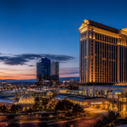 Nevada casino revenue editorial illustration
