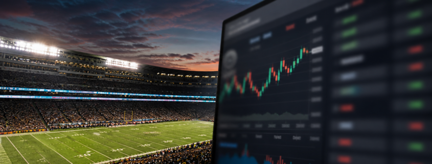 Unbranded sports event-contract exchange interface with football analysis