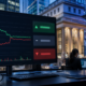 Unbranded bank and prediction-market editorial scene