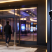 casino facial recognition editorial illustration