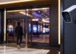 casino facial recognition editorial illustration