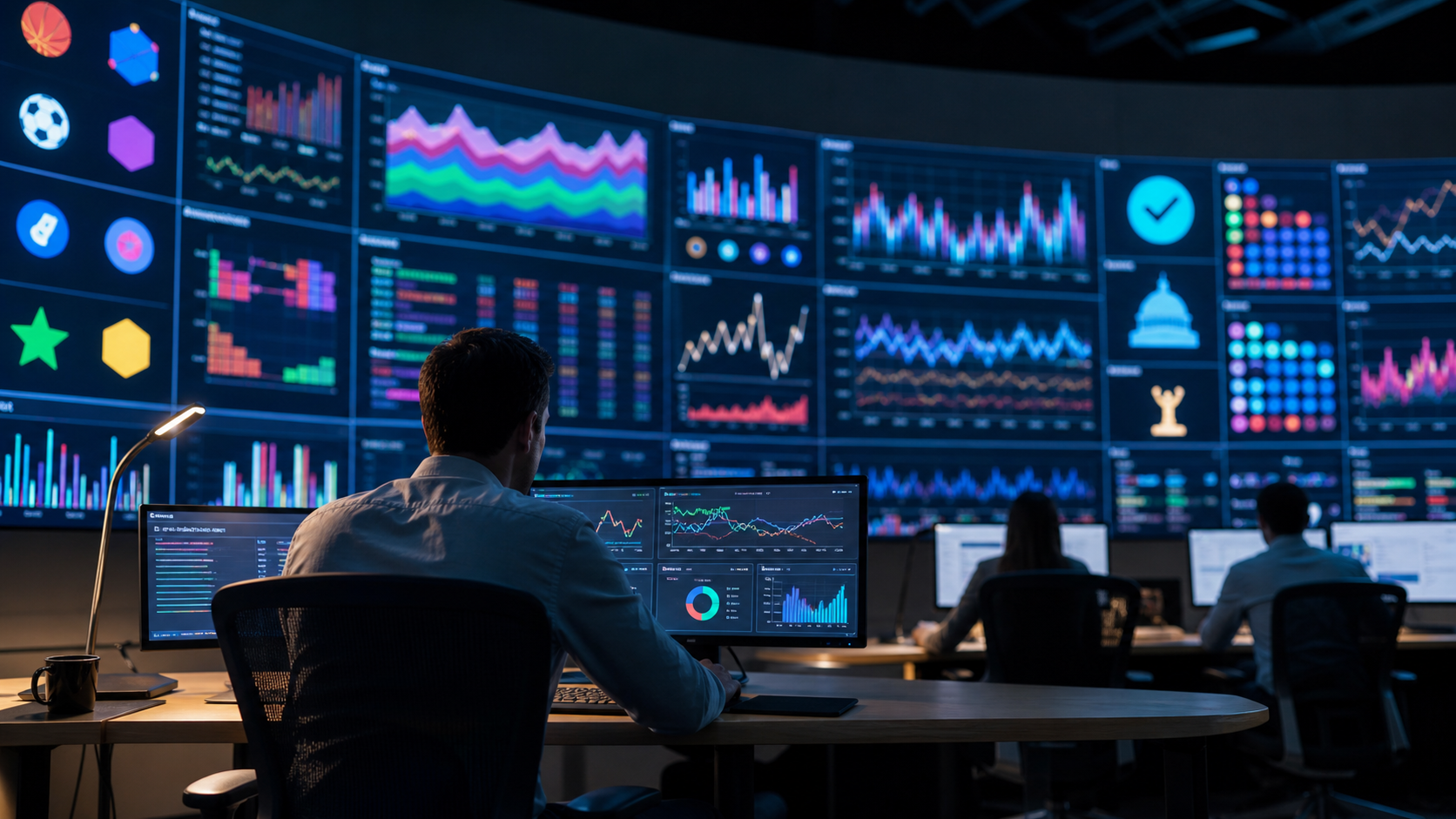 prediction market volume editorial illustration