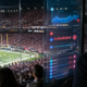 Editorial illustration of NFL integrity concerns and prediction-market contracts
